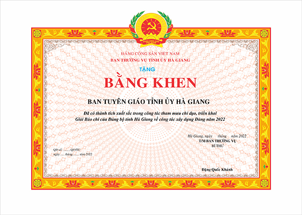 IN BẰNG KHEN, GIẤY KHEN